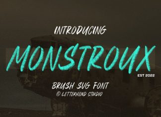 Monstroux Brush Font