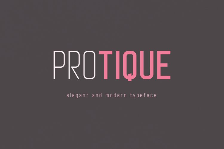 Protique Sans Serif Font