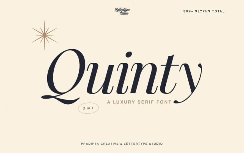 Quinty Serif Font