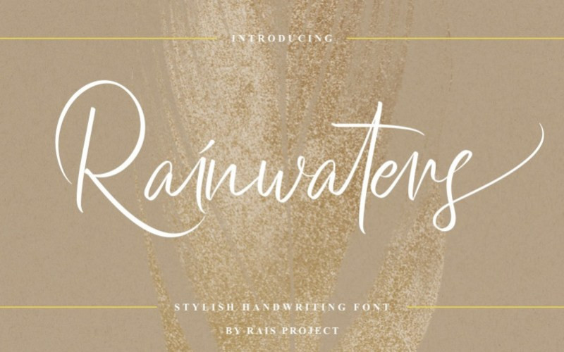 Rainwaters Handwritten Font