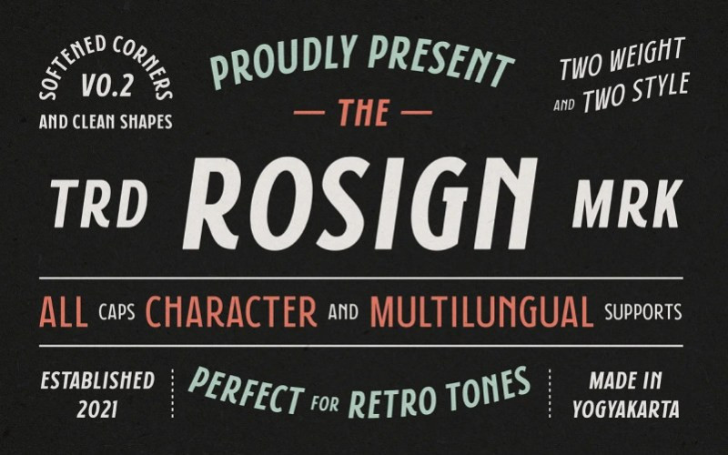 Rosign Sans Serif Font