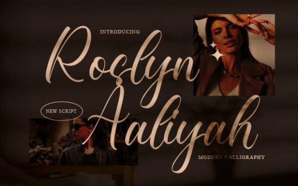 Roslyn Aaliyah Script Font