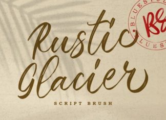 Rustic Glacier Brush Font