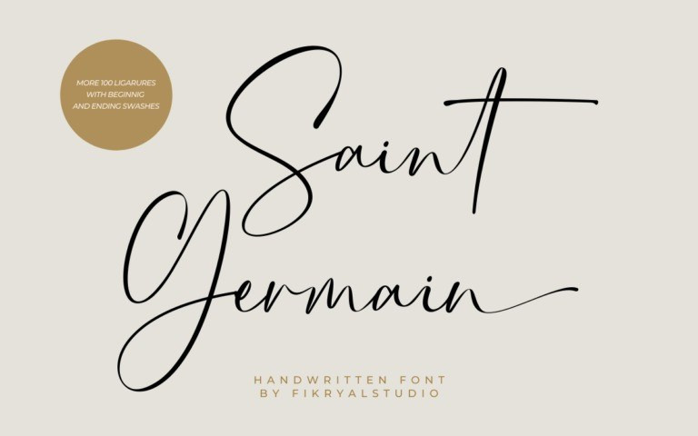 Saint Germain Script Font