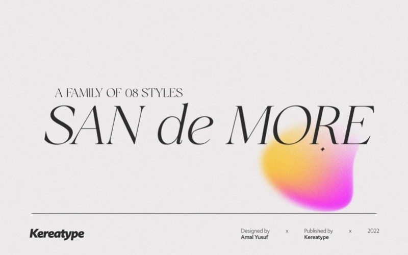 San De More Serif Font