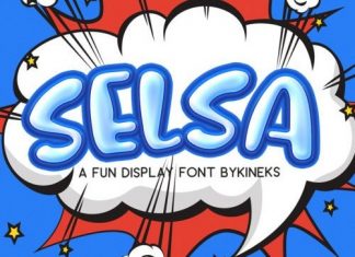 Selsa Display Font