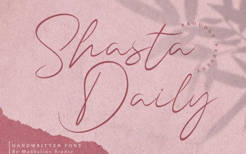 Shasta Daily Script Font