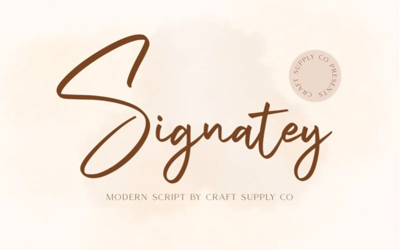 Signatey Script Font