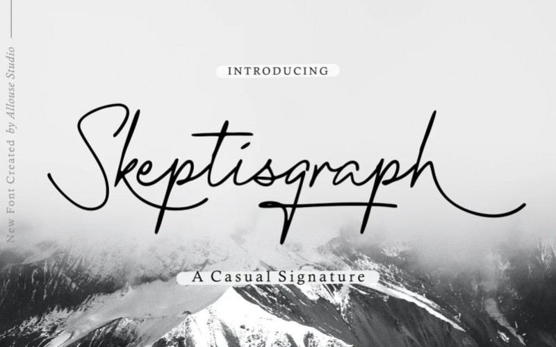 Skeptisgraph Handwritten Font