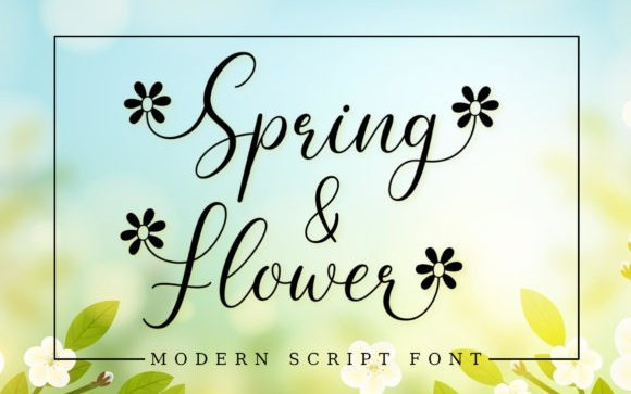 Spring Flower Script Font