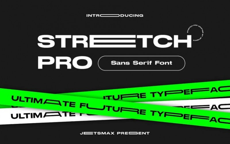 Stretch Pro Sans Serif Font