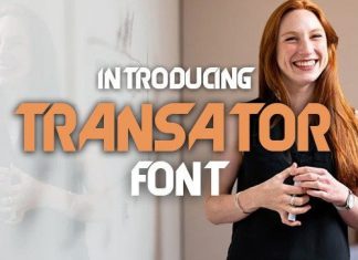 Translator Display Font