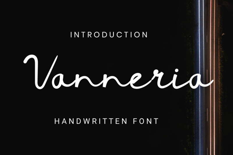 Vanneria Handwritten Font