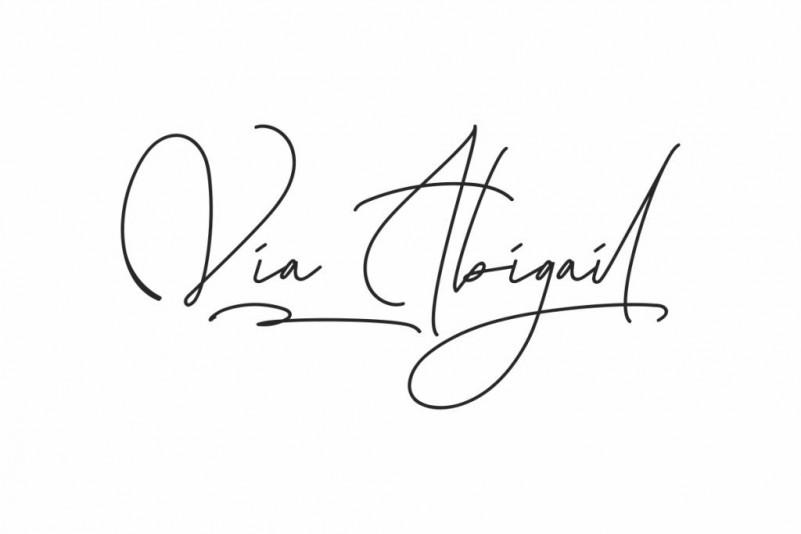 Via Abigail Handwritten Font