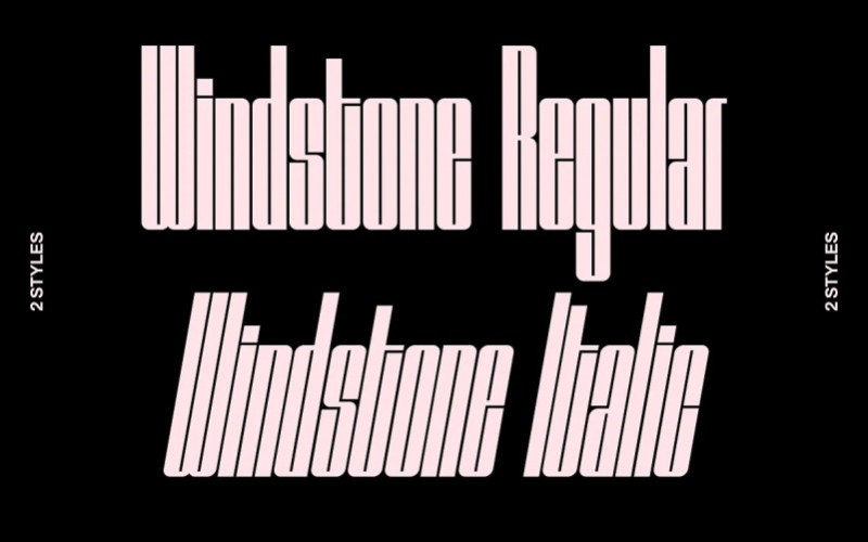 Windstone Display Font