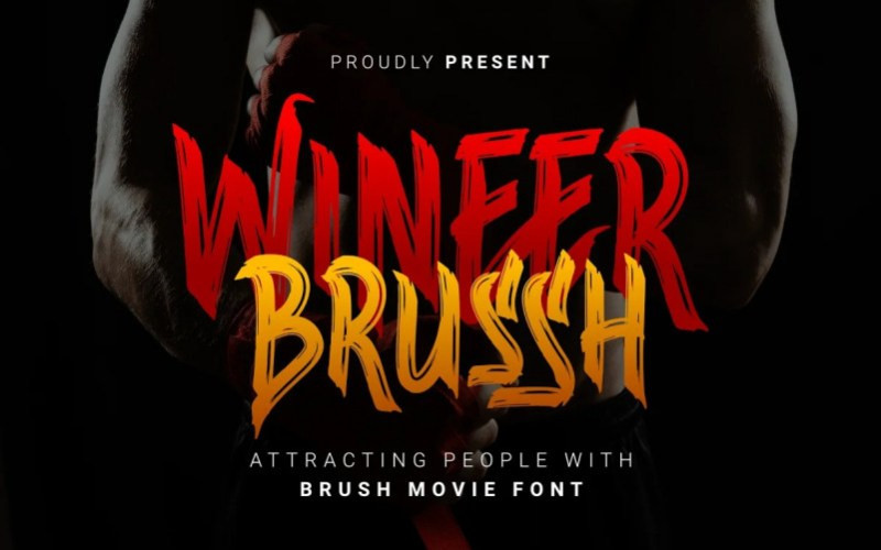 Wineer Brussh Display Font