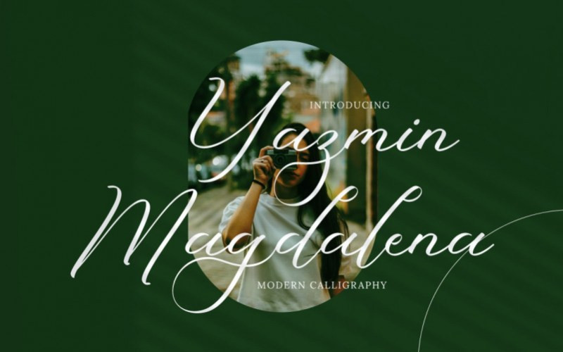 Yazmin Magdalena Handwritten Font