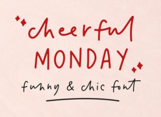 Cheerful Monday Handwritten Font