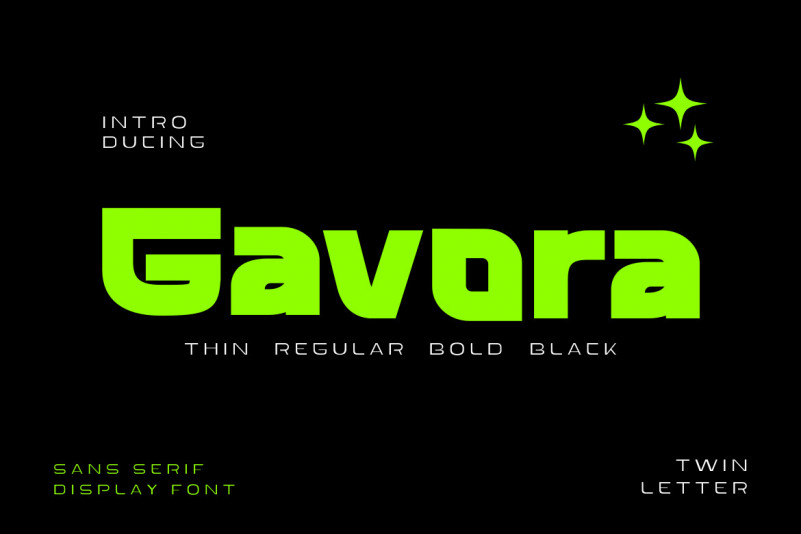 Gavora Sans Serif Font