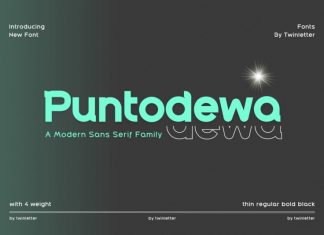 Puntodewa Sans Serif Font
