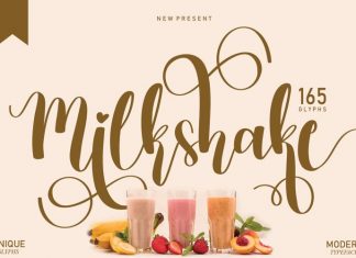 Milkshake Calligraphy Font