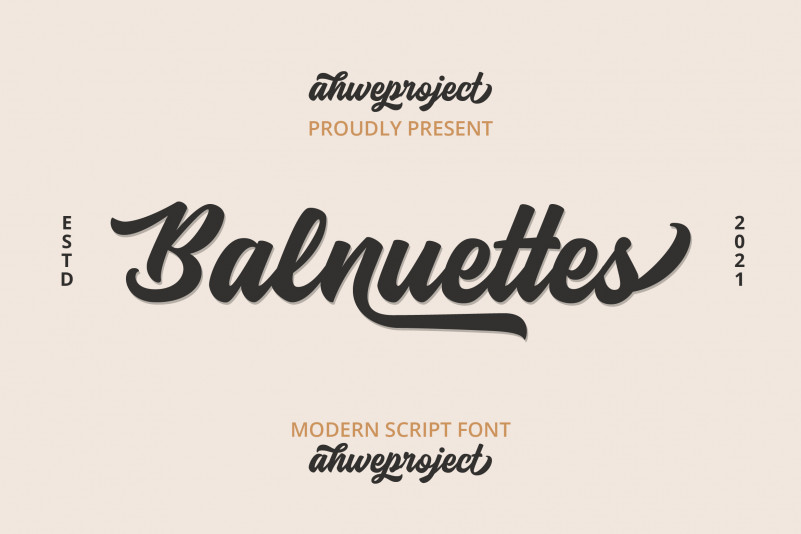 Balnuettes Script Font