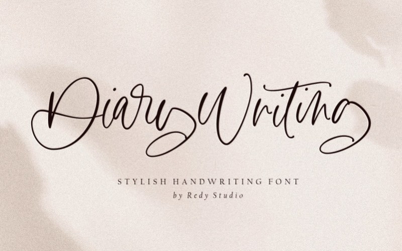 Diary Writing Handwritten Font