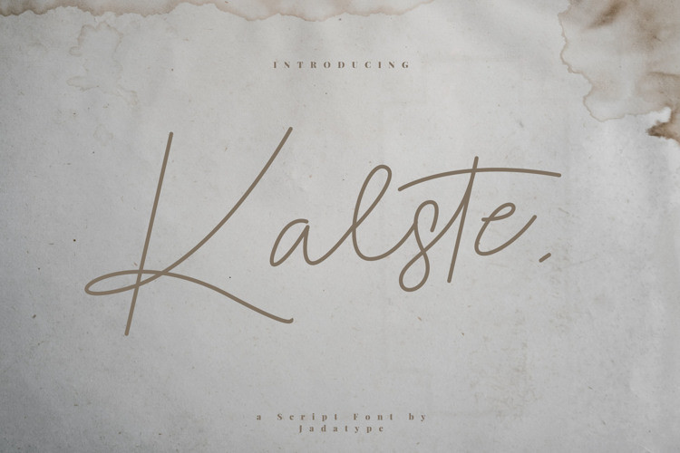 Kalste Handwritten Font