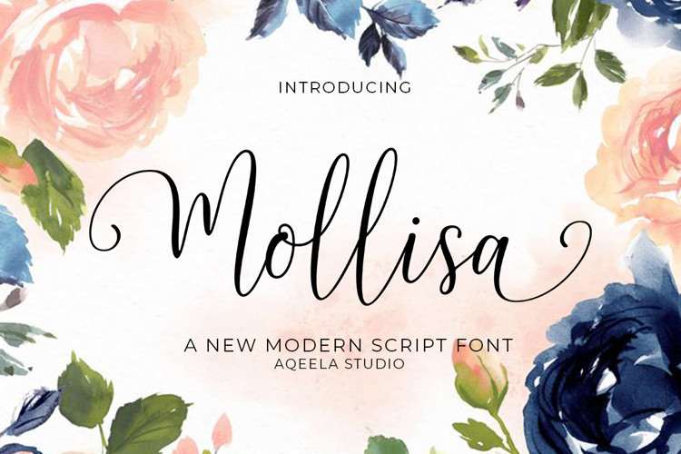 Mollisa Calligraphy Font