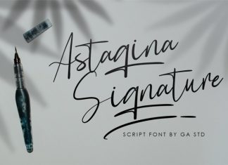 Astagina Signature Script Font
