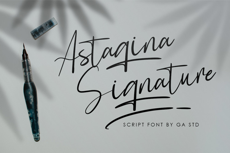 Astagina Signature Script Font