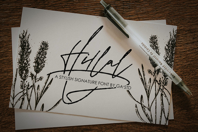 Hillal Handwritten Font