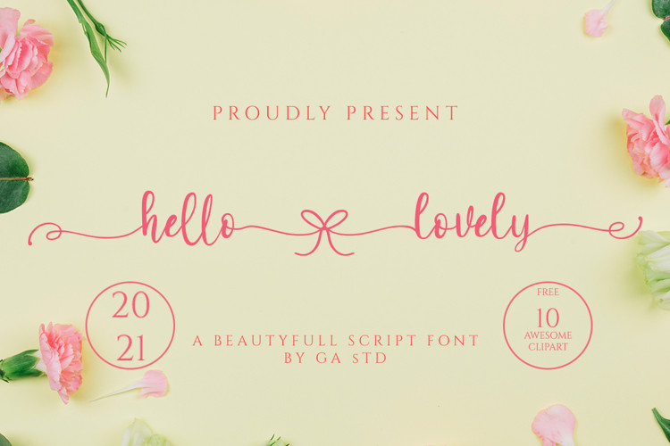 Hello Lovely Calligraphy Font