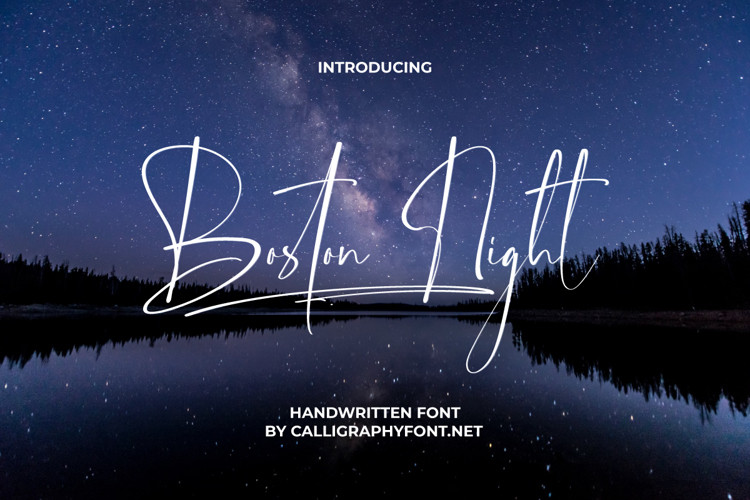 Boston Night Script Font