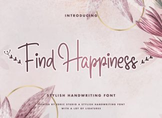 Find Happines Handwritten Font