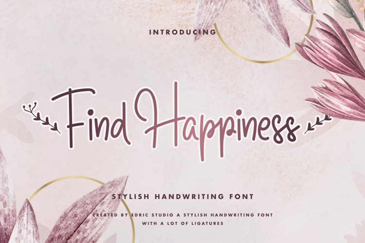 Find Happines Handwritten Font