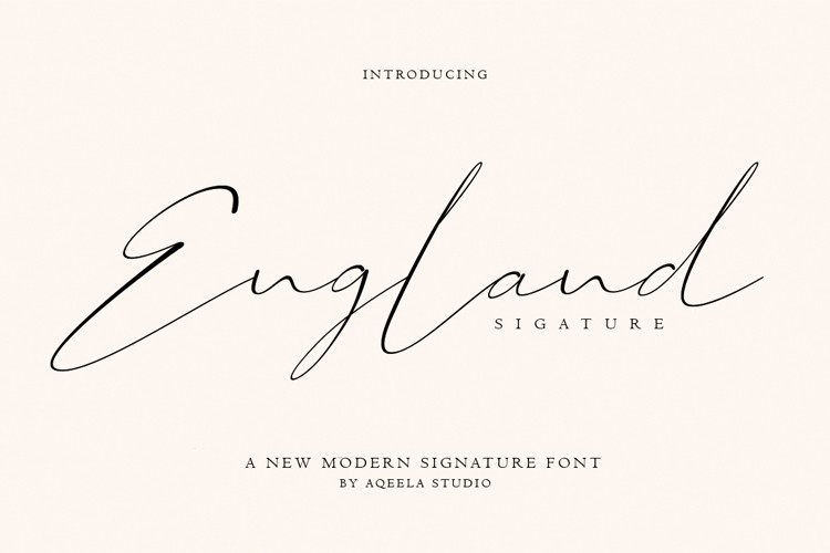 England Script Typeface