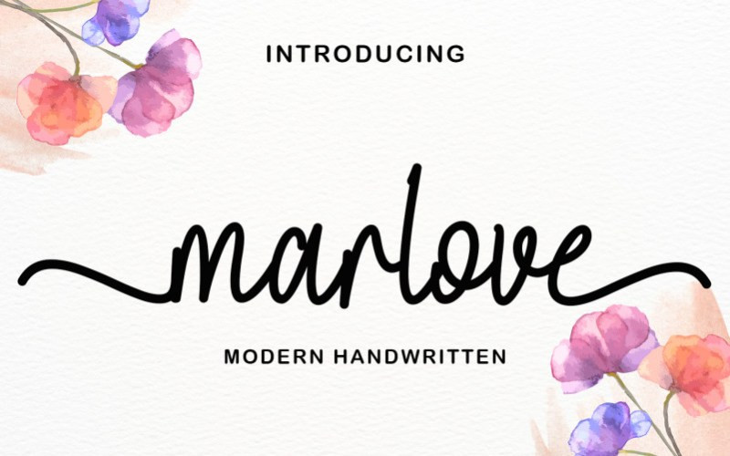 Marlove Handwritten Font