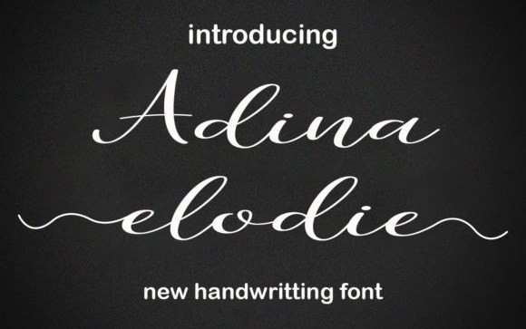 Adina Elodie Script Font
