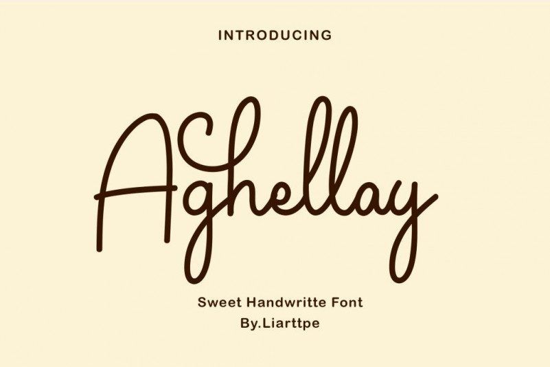 Aghellay Handwritten Font