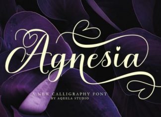 Agnesia Calligraphy Font