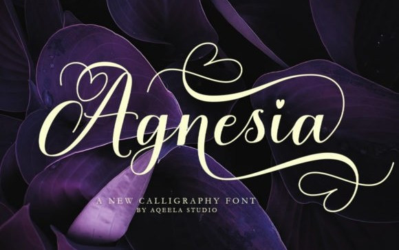 Agnesia Calligraphy Font