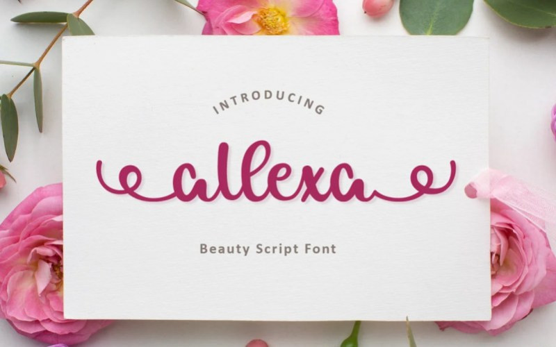 Allexa Calligraphy Font