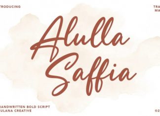 Alulla Saffia Handwritten Font