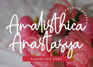 Amalisthica Anastasya Handwritten Font