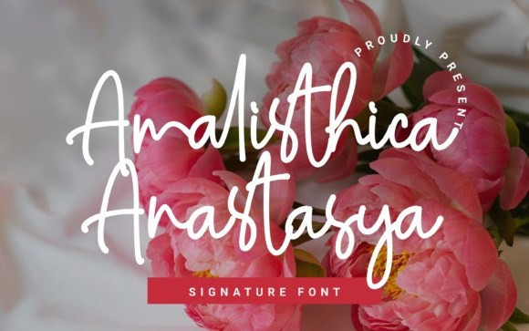 Amalisthica Anastasya Handwritten Font