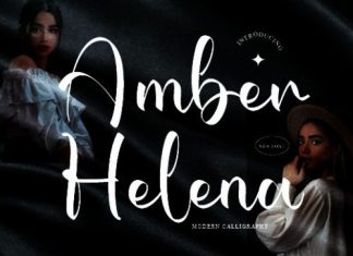 Amber Helena Script Font