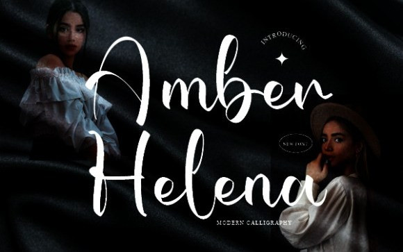 Amber Helena Script Font