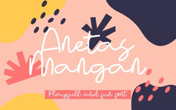 Anetas Mangan Handwritten Font