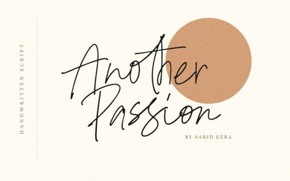 Another Passion Handwritten Font